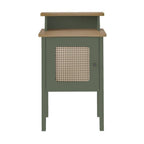 Kit 3 Peças Sala de Estar Charlotte Rack para TV Até 75 Polegadas Mesa de Centro e Apoio Espresso Móveis Carvalho/Menta