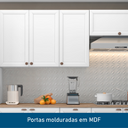 Armário Aéreo 3 Portas 120cm Unna Yescasa Branco