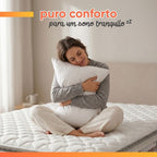 Colchão Solteiro Espuma D33 Pillow Top New Millenium Hellen Branco 88x188x19cm