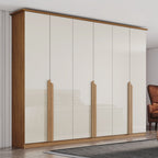 Guarda-Roupa Casal 6 Portas 6 Gavetas Andréas Henn Off White/Nature