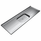 Pia de Cozinha com Cuba 180cm Aço Inox e Válvula Ghel Plus
