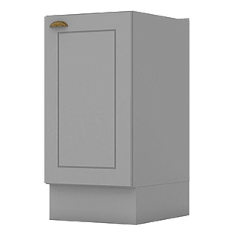 Balcão Cozinha Porta Toalha Canto Reto 1 Porta Pia 120cm Americana Henn Cinza
