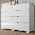 Cômoda para Quarto 8 Gavetas 147cm Georgia Moval Branco