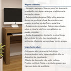 Mesa para Computador Escrivaninha com Armário Office 1 Gaveta 130cm Valdemóveis