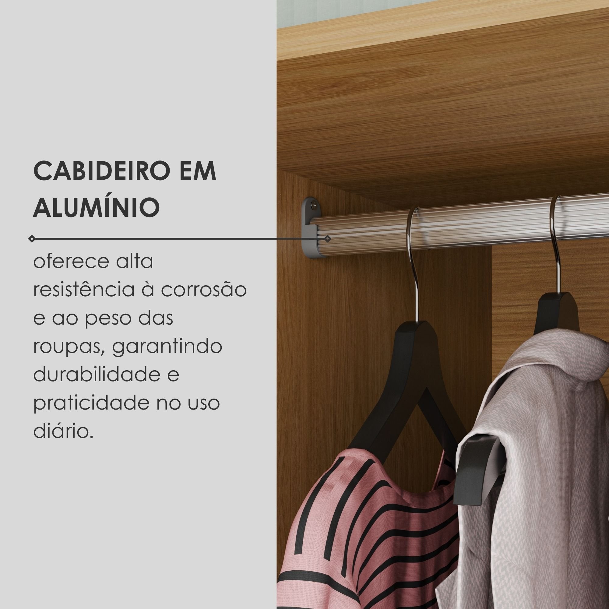 Guarda-Roupa Casal 6 Portas 6 Gavetas 100% MDF Lizz Casa D