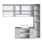 Conjunto para Banheiro Art in Móveis Berlin Modulado 176cm 4 Peças Cuba e Gabinete Suspenso Arenas