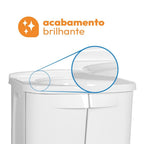 Gabinete para Banheiro em Plástico Astra Fit 45cm com Lavatório Branco
