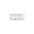 Armário Aéreo 1 Porta Basculante 80cm Emily Espresso Móveis Branco