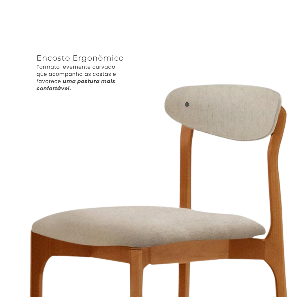 Conjunto de Mesa de Jantar Retangular Madeira Maciça com Vidro e 8 Cadeiras Genova Monaco Yescasa