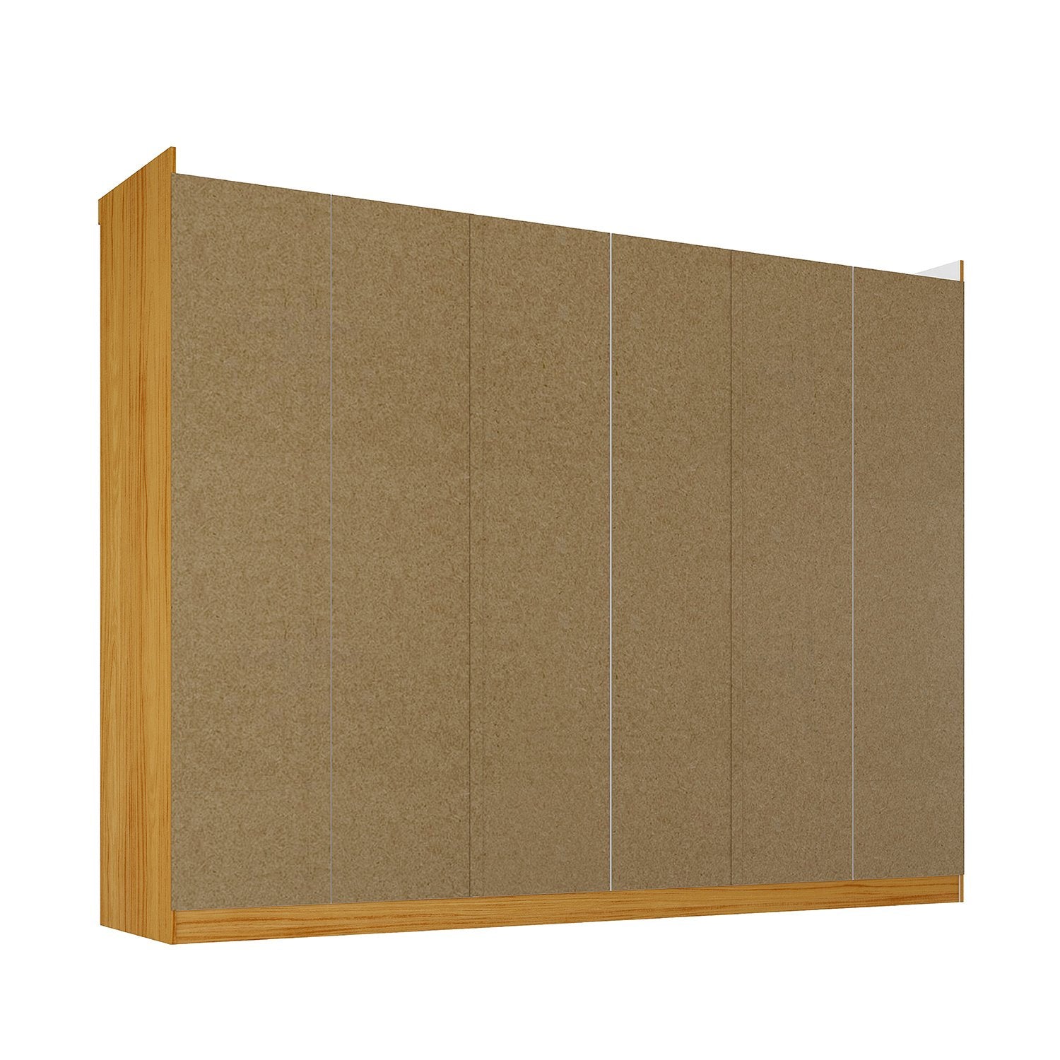 Guarda-Roupa Casal 6 Portas Carnaúba CabeCasa MadeiraOriginals 100% MDF Marrom/Off White