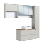 Conjunto para Banheiro Modulado 176cm 4 Peças Gabinete Suspenso com Cuba Berlin Art in Móveis Arenas