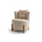 Conjunto Sala de Estar 2 Poltronas e Sofá Curvo Orgânico Boucle MD Montanaris Decor