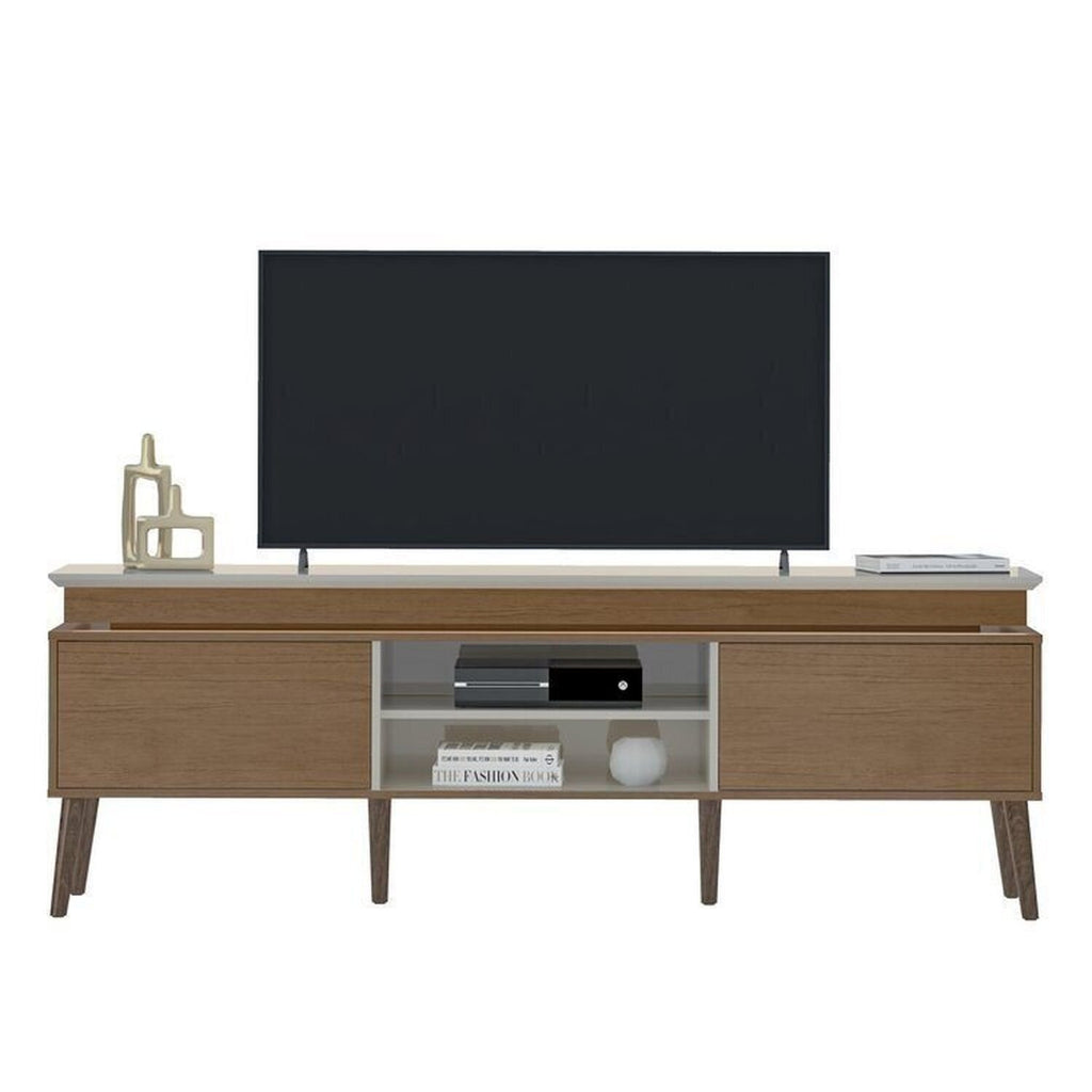 Conjunto Sala de Estar Rack e Cristaleira e Mesa de Centro Murano Marrom Espresso Móveis