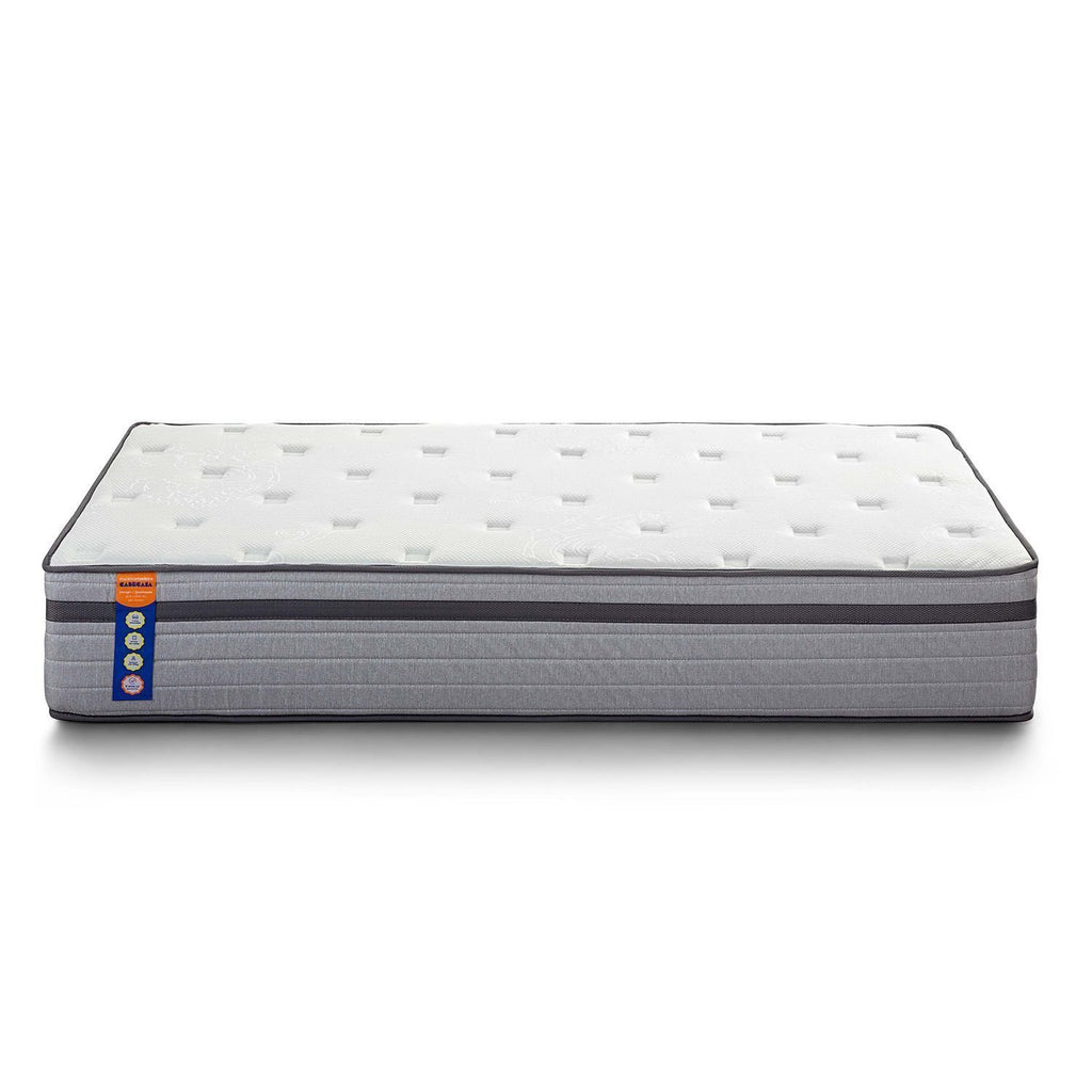 Colchão Solteiro Mola Ensacada Extra Firm Luna CabeCasa MadeiraMadeira Cinza Branco 88x188x31cm