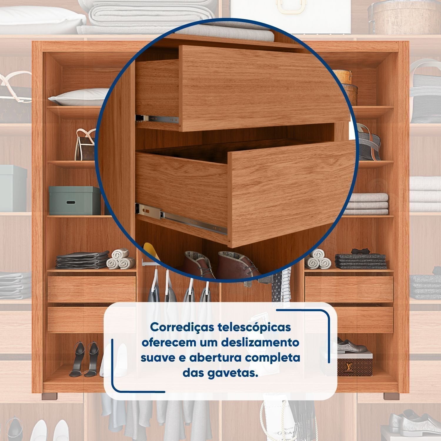 Guarda-Roupa Casal 2 Portas de Correr Ripado com Espelho Suburban Espresso Móveis MDP/MDF Freijó/Off White