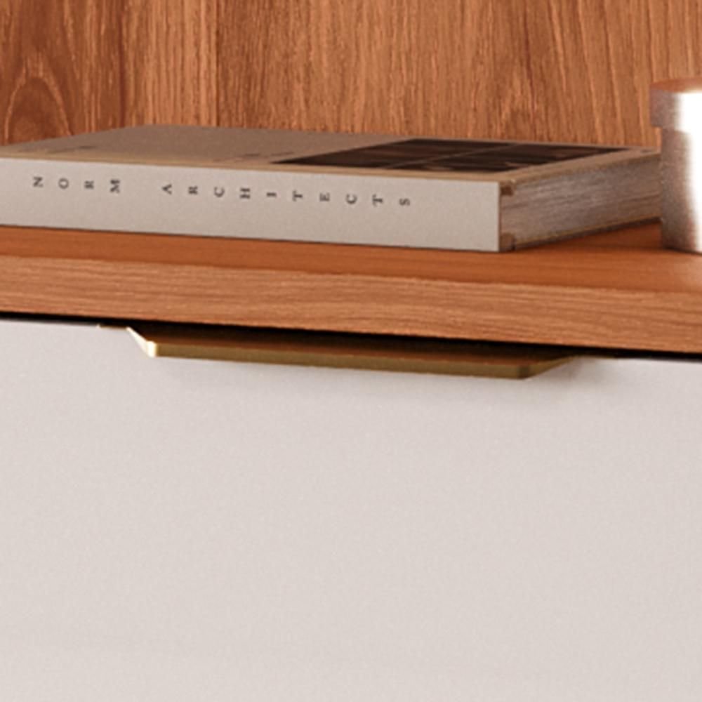 Estante Home Noble 270cm para TV até 75 Polegadas com 2 Cristaleiras Portas Reflecta e LED Movelove