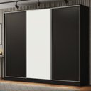 Guarda-Roupa Casal Royale 100% MDF Madesa 3 Portas de Correr 4 Gavetas 8 Prateleiras