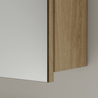 Espelheira para Banheiro Estilare Nature 110cm Carvalho Esp4034