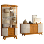 Conjunto Sala de Estar Buffet Mônaco e Cristaleira Moss Madetec