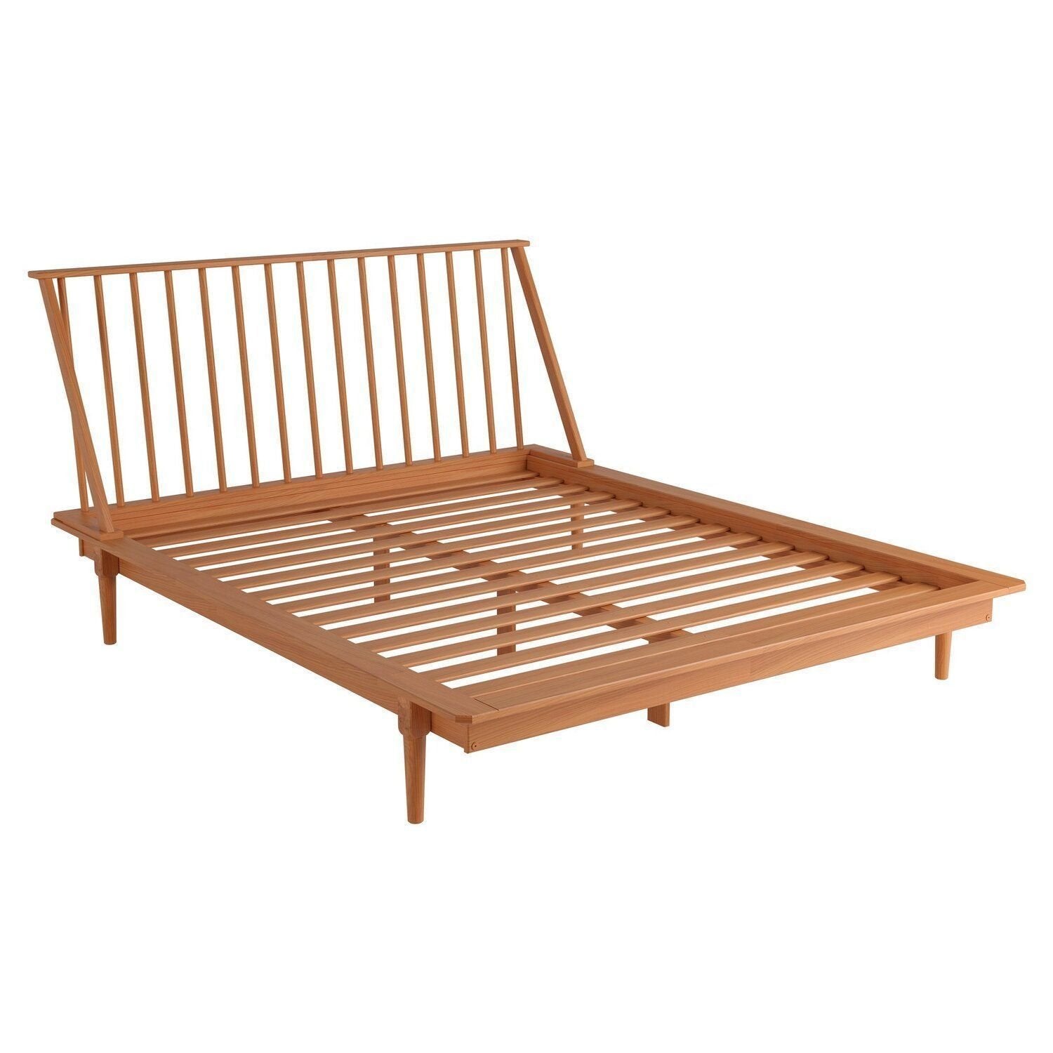 Cama Queen Madeira Maciça Nordik Maison Arven Marrom/Caramel