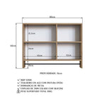 Conjunto para Banheiro Gabinete Suspenso 80cm com Cuba e Espelheira Prodecor CJ8030.20 Marrom/Mel