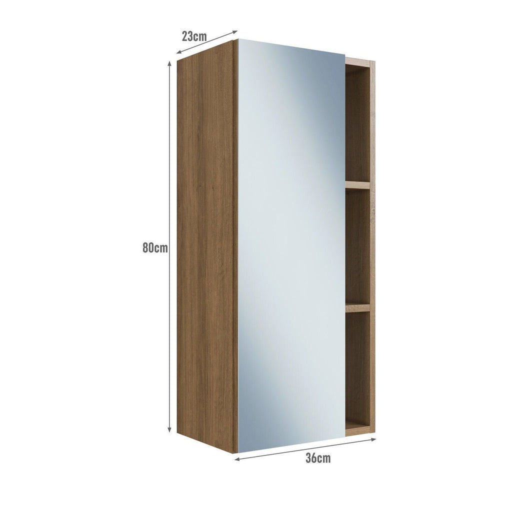 Conjunto para Banheiro Modulado 5 Peças com Iluminação LED e Cuba Yescasa 156cm Bege/Mel/Arenas