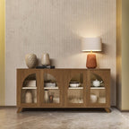 Conjunto Sala de Estar Buffet e Cristaleira Murano Artely