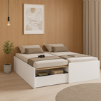 Cama Casal Retrátil com Gaveta Funcional Foscarini Branco