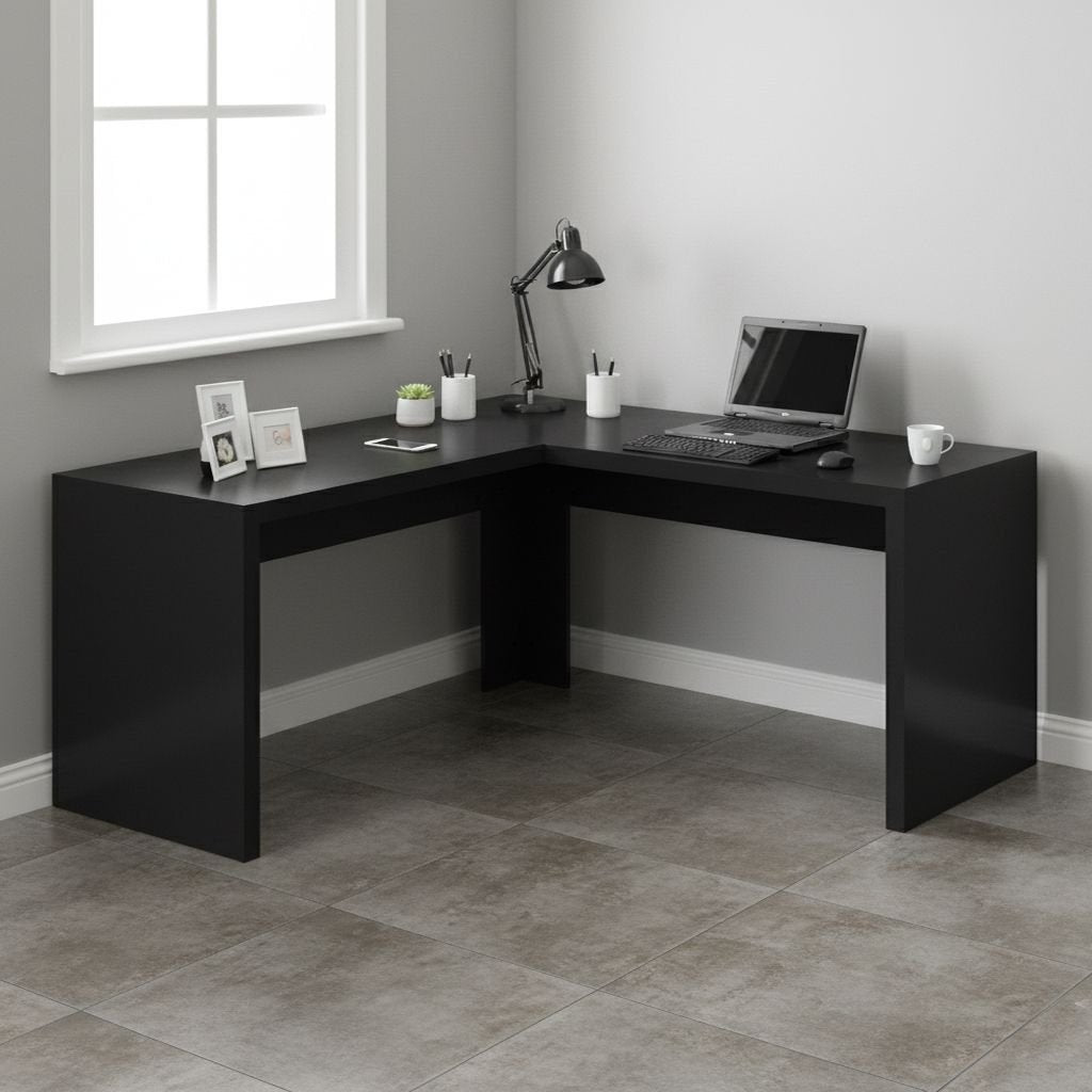 Escrivaninha Mesa Escritório Angular em L ME4116 157,3cm Tecno Mobili