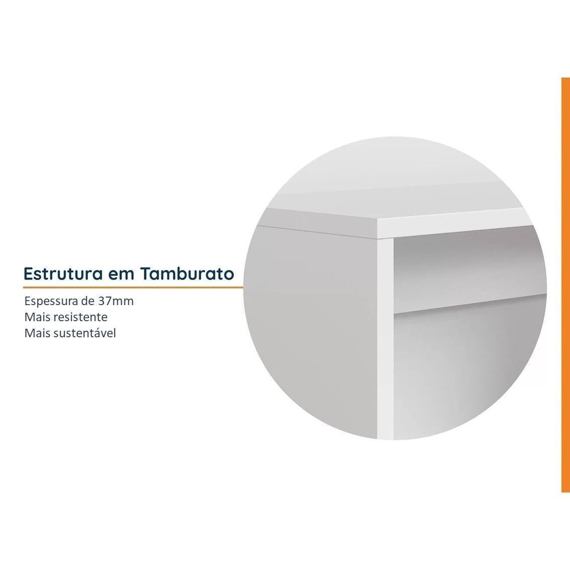 Escrivaninha Mesa Escritório em Tamburato Acabamento em BP Ficus CabeCasa MadeiraOriginals 150cm