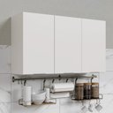 Armário Aéreo 3 Portas 120cm Puxador 150cm Ipanema CabeCasa MadeiraOriginals