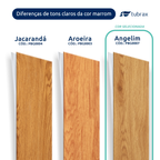 Piso Vinílico Autocolante Amadeirado Régua M² Tubrax