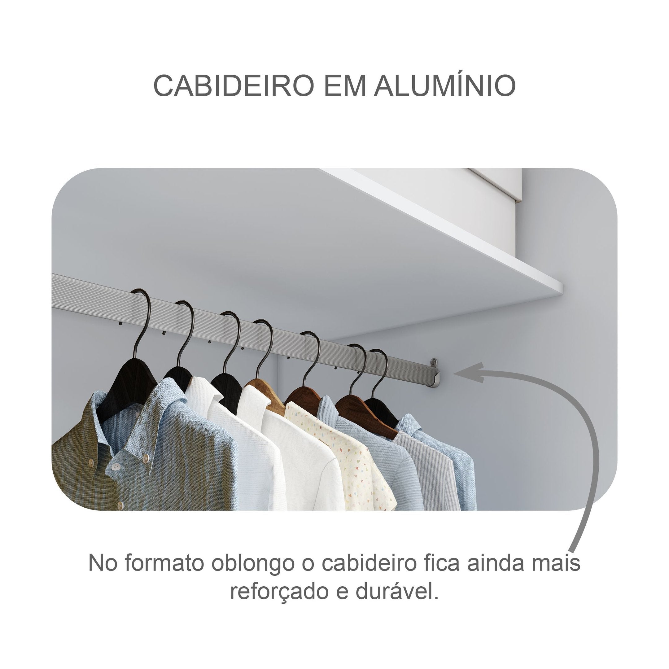 Guarda-Roupa Solteiro 2 Portas 3 Gavetas Toronto Novo Horizonte 100% MDF Branco
