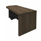 Escrivaninha Mesa Escritório Tamburato 4 Gavetas Lado Direito 180cm Marrom/Charuto/Preto Artany