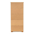 Conjunto Sala de Estar 3 Peças com Rack, Armário e Estante Ananda CabeCasa MadeiraOriginals Branco Off White/Mel