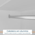 Quarto Infantil Completo Guarda-Roupa e Cômoda Sky Yescasa Branco/Olmo Italiano