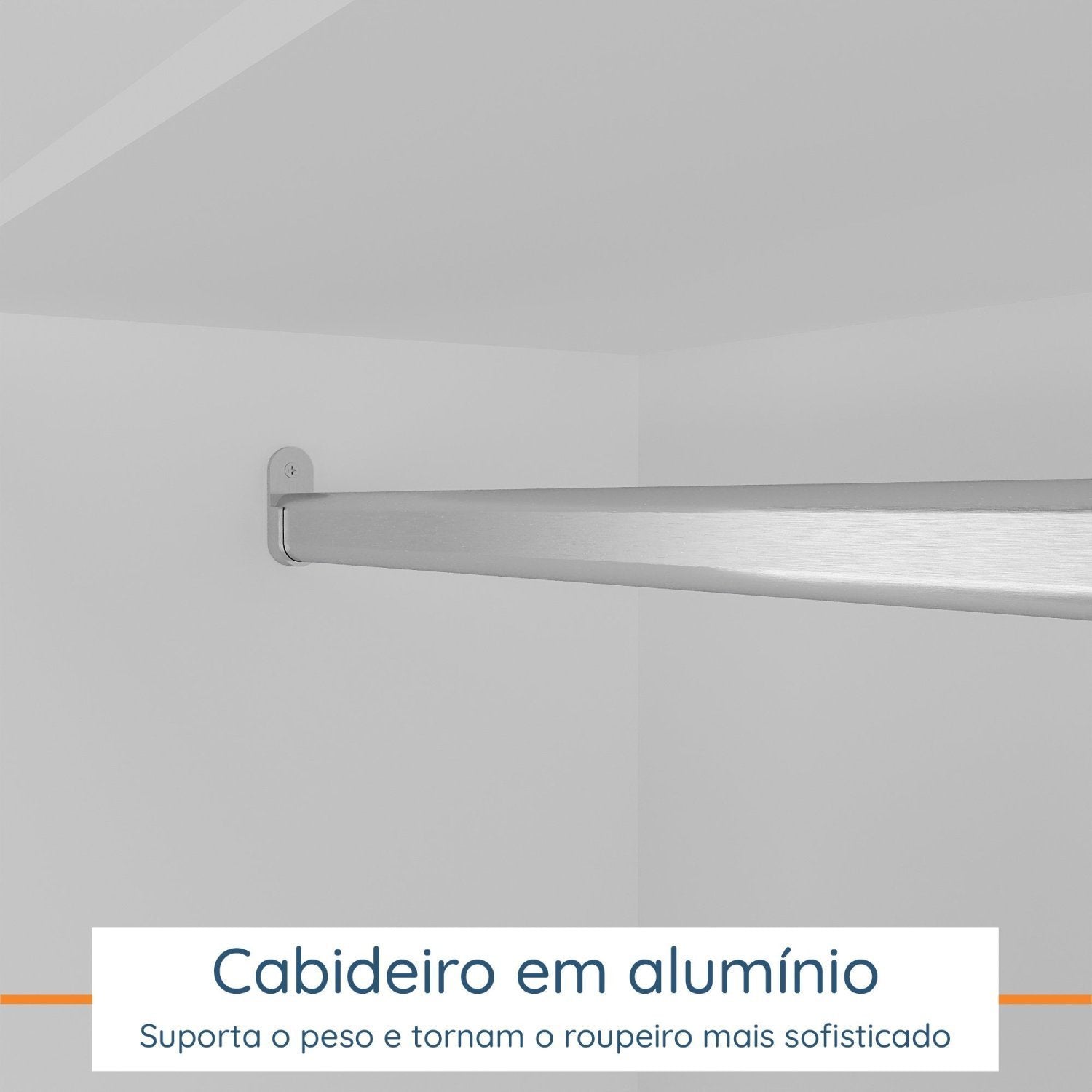 Quarto Infantil Completo Guarda-Roupa e Cômoda Sky Yescasa Branco/Olmo Italiano
