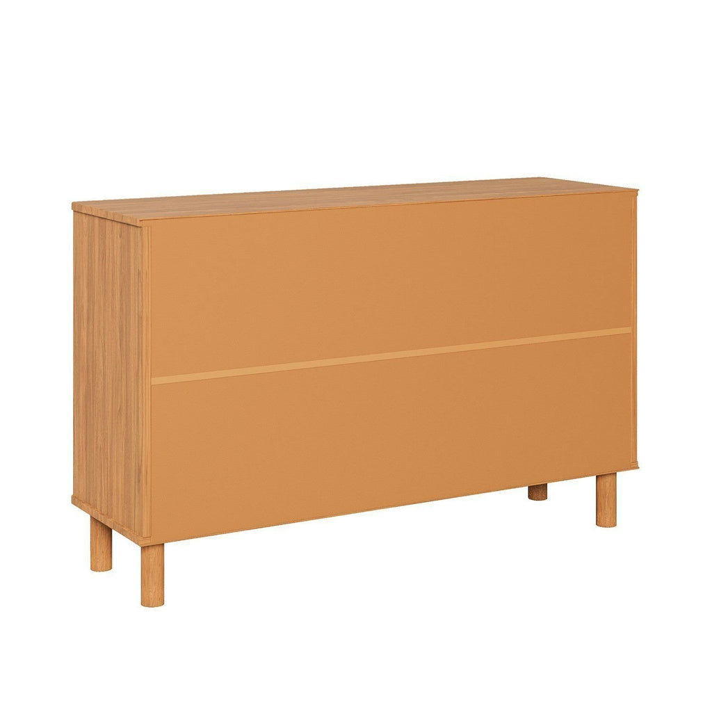 Cômoda 6 Gavetas Oiti Madeira Maciça Pinus 132,8cm CabeCasa MadeiraOriginals Marrom