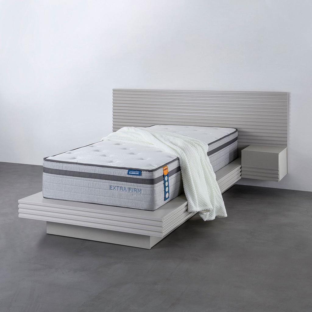 Colchão Solteiro Mola Ensacada Extra Firm Luna CabeCasa MadeiraMadeira Cinza Branco 88x188x31cm