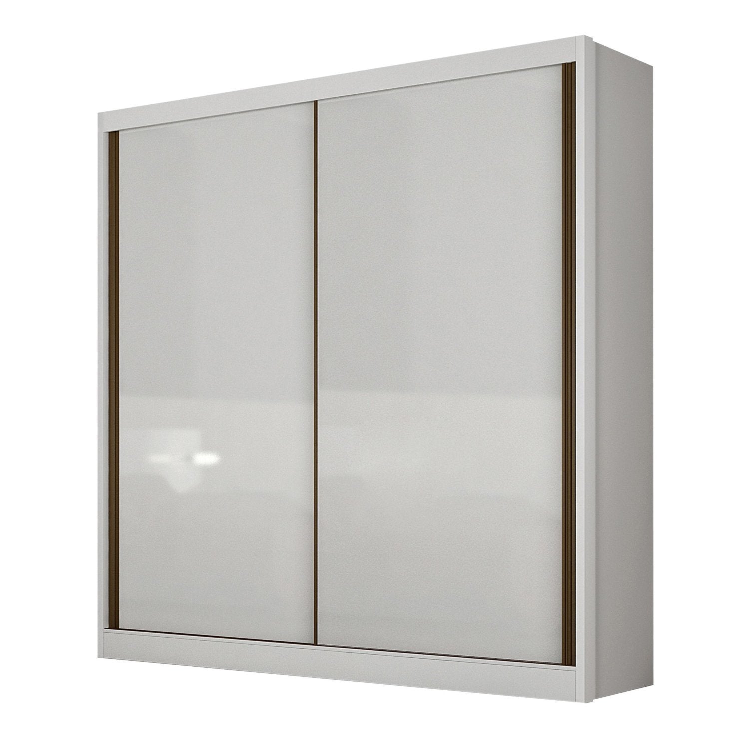 Guarda-Roupa Solteiro 2 Portas 3 Gavetas Ávila Novo Horizonte 100% MDF Branco