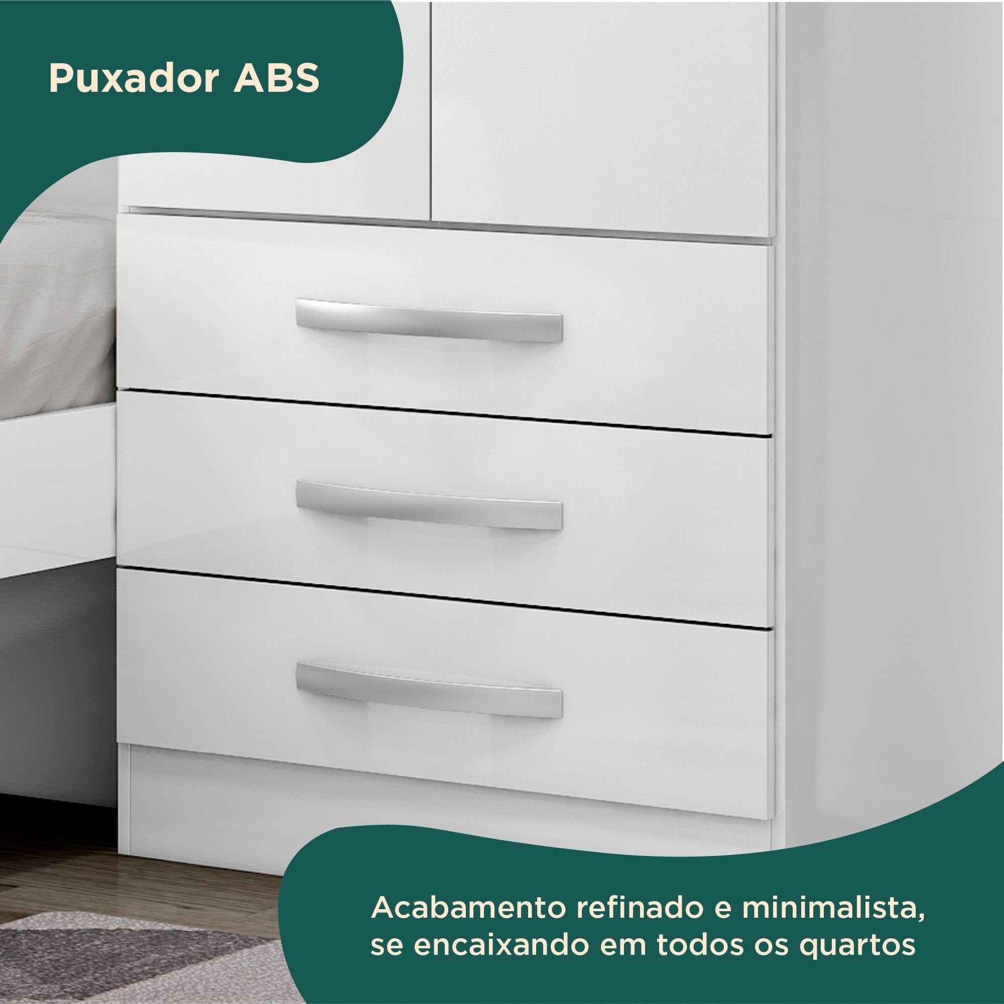 Guarda-Roupa Infantil com Cama 4 Portas 3 Gavetas Lisboa Espresso Móveis Branco/Pink