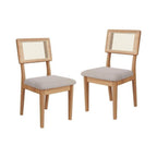 Conjunto Sala de Jantar Mesa Oval Tampo MDF com 6 Cadeiras Estofadas Bolonha Dalla Costa Off White/Freijó