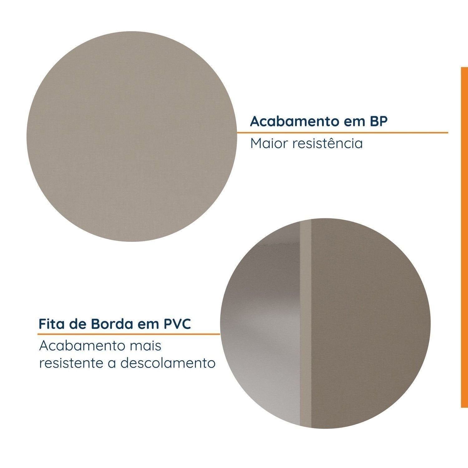 Armário Aéreo Porta Basculante 80cm Puxador 150cm Ipanema CabeCasa MadeiraOriginals Fendi Trama/Branco