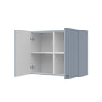 Armário Aéreo 2 Portas 80cm Marselha CabeCasa MadeiraOriginals Azul/Sereno