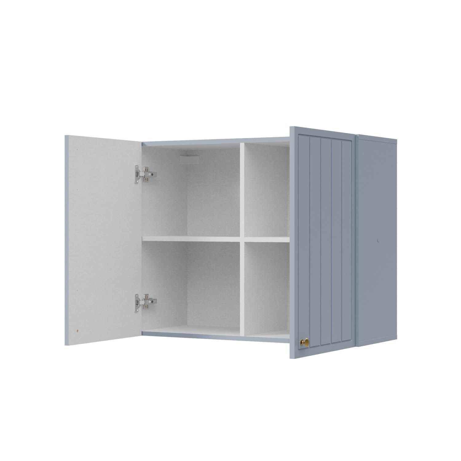 Armário Aéreo 2 Portas 80cm Marselha CabeCasa MadeiraOriginals Azul/Sereno