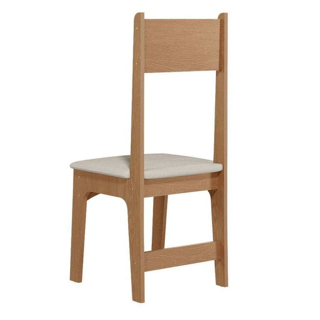 Conjunto Sala de Jantar Mesa Retangular Tampo MDP 1,10m com 4 Cadeiras Delta Nicoli Sonetto Móveis