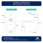 Vaso Sanitário Monobloco Cerâmica Navies Tubrax Branco VAB0004