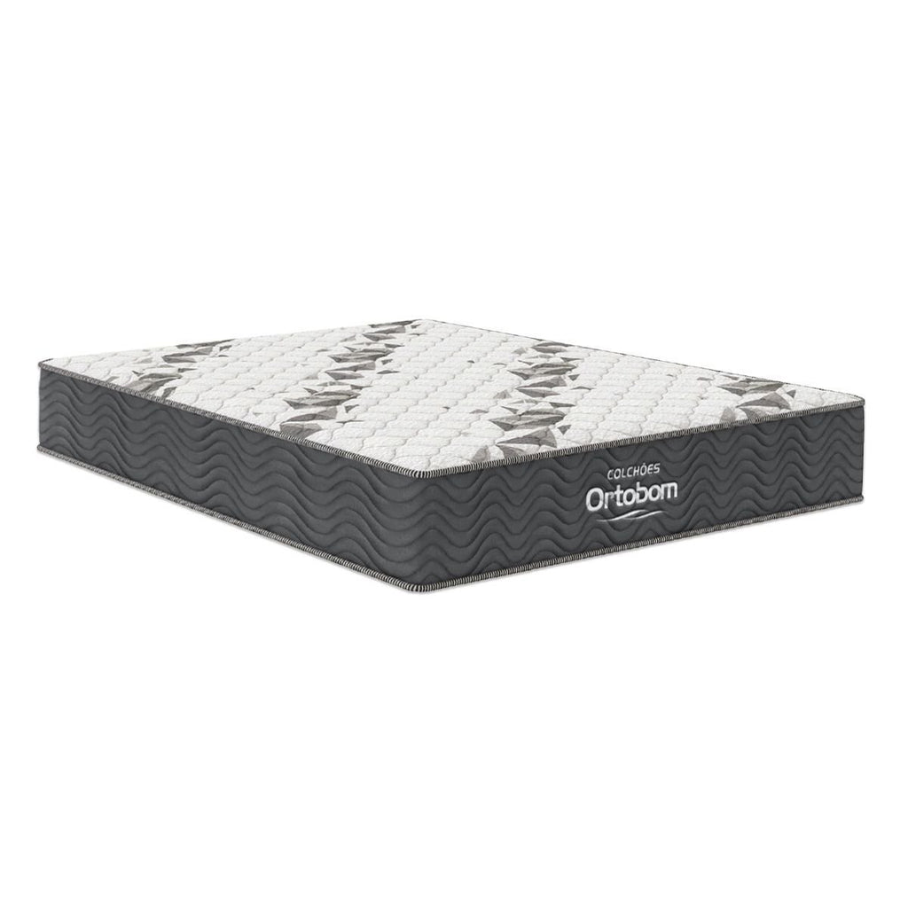 Colchão Casal Espuma D33 One Face Ortobom Airtech 100 Cinza 138x188x18cm