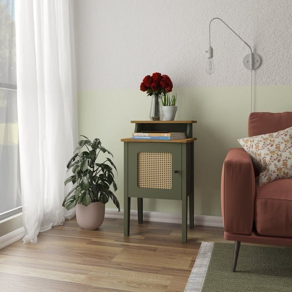 Conjunto Sala de Estar Completa 4 Peças Rack para TV Até 75 Polegadas Mesa Centro Lateral Aparador Carvalho Menta Espresso Móveis