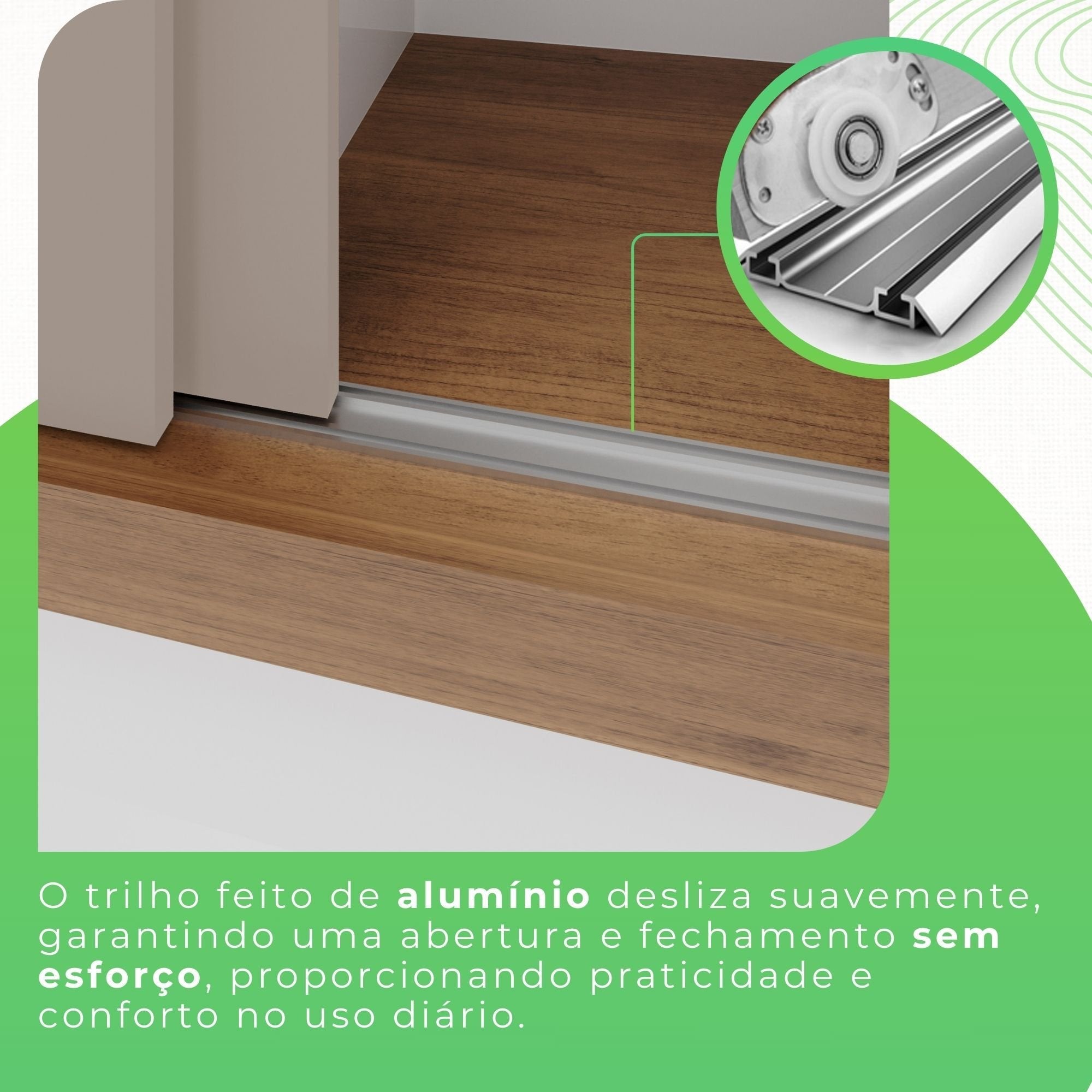 Guarda-Roupa Casal 3 Portas com Espelho 4 Gavetas Costa Rica Cinamomo Off-White Sallêto Móveis